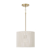 Tara 12" Drum Pendant in Matte Brass