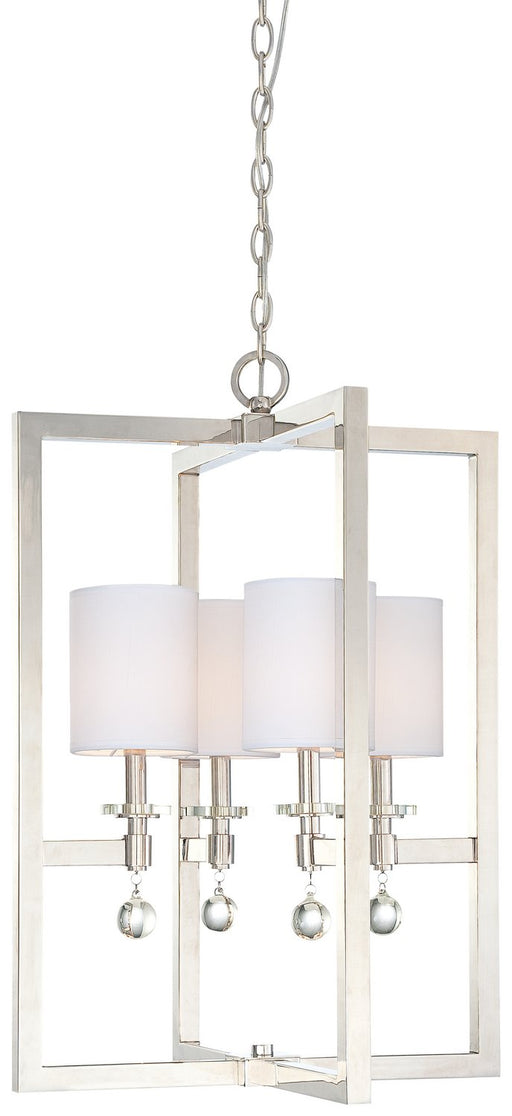 Chadbourne 20" 4-Light Chandelier in Polished Nickel