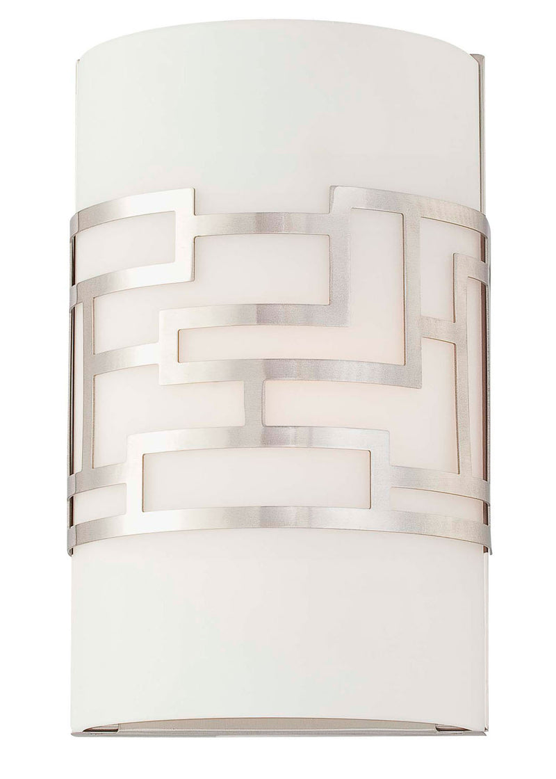 Alecia's Necklace 1-Light Wall Sconce in Brushed Nickel - Lamps Expo