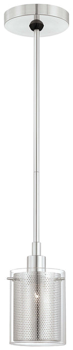 Grid II 1-Light Mini Pendant in Chrome - Lamps Expo