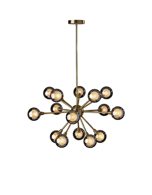 Starling 15-Light Chandelier in Antique Brass