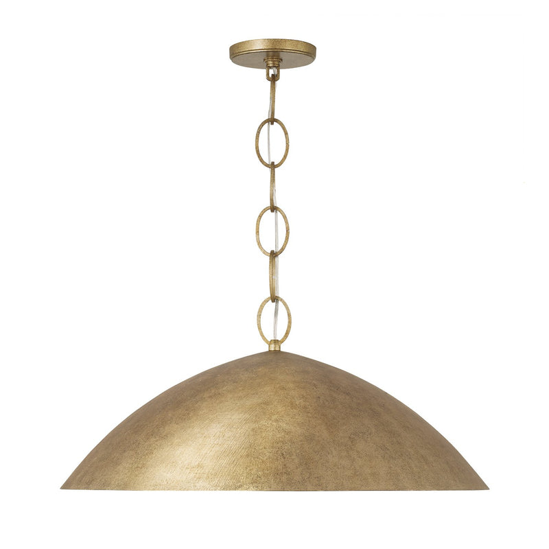 Francesca 24" Pendant in Feathered Gold