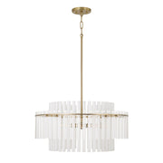 Blair 4-Light Pendant in Aged Brass