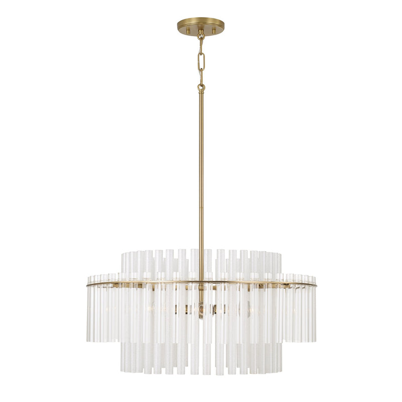 Blair 4-Light Pendant in Aged Brass