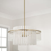 Blair 4-Light Pendant in Aged Brass