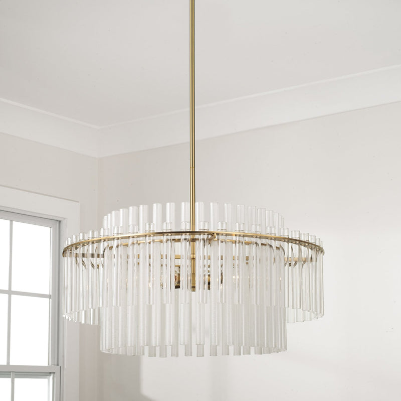 Blair 4-Light Pendant in Aged Brass