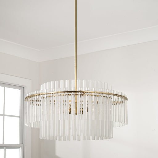 Blair 4-Light Pendant in Aged Brass