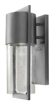 Shelter Medium Outdoor Wall Lantern in Hematite