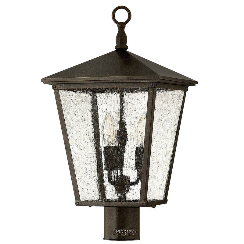 Trellis 3-Light Outdoor Post Light in Regency Bronze