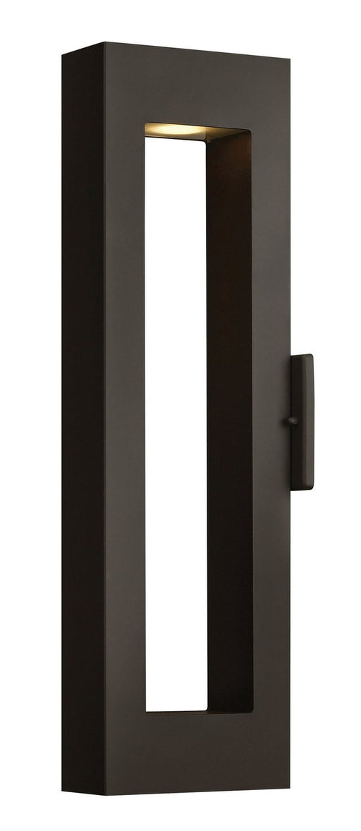 Atlantis Large Narrow Outdoor Wall Sconce in Satin Black