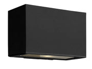 Atlantis Small Up and Down Outdoor Wall Sconce in Satin Black