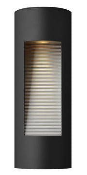Luna Medium Outdoor Wall Sconce in Satin Black