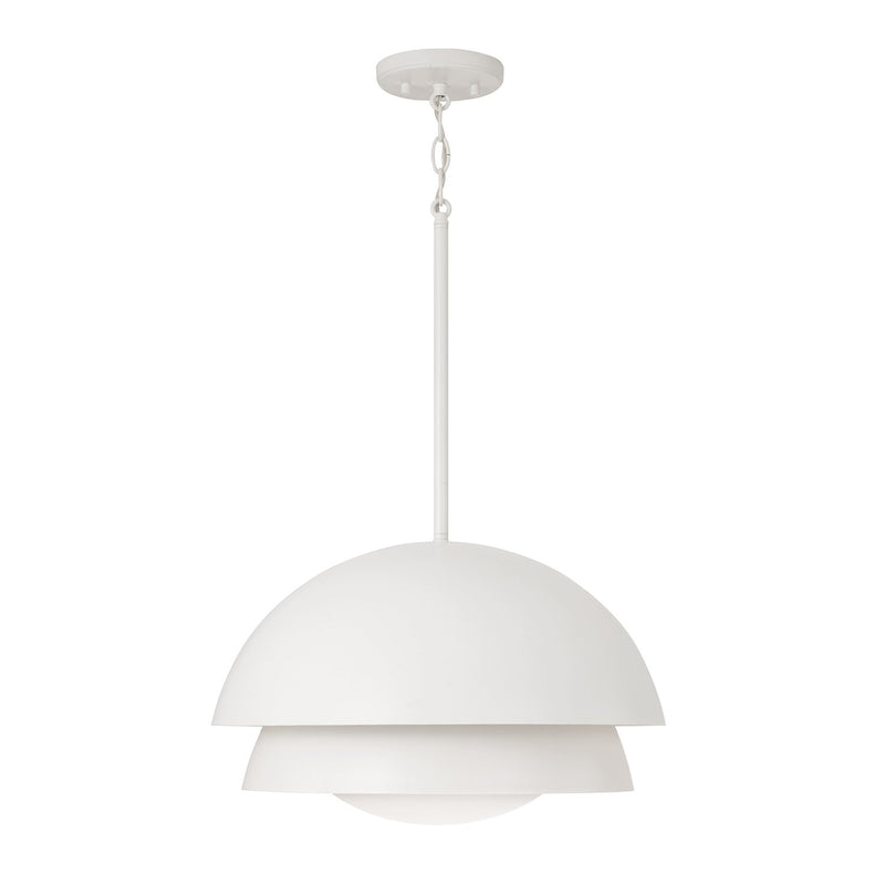 Jensen 17" Pendant in Matte White