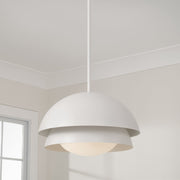 Jensen 17" Pendant in Matte White