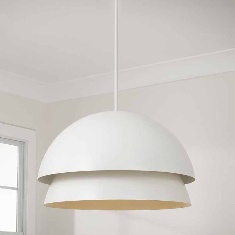 Jensen 25" Pendant in Matte White
