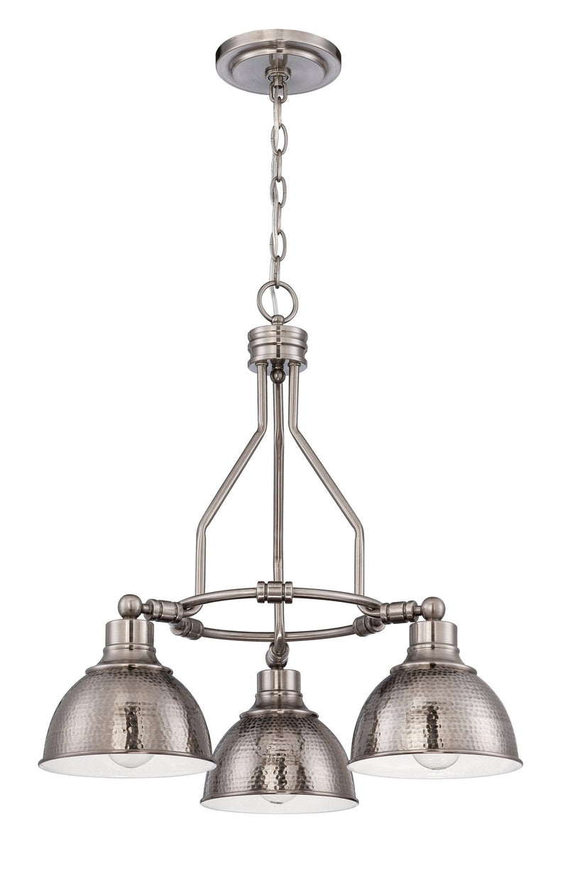 Timarron 3 Light 22.5" Down Chandelier in Antique Nickel