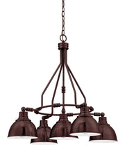 Timarron 5 Light 30" Down Chandelier in Aged Bronze Brushed