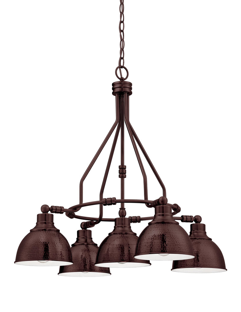 Timarron 5 Light 30" Down Chandelier in Aged Bronze Brushed