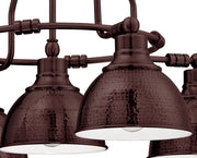 Timarron 5 Light 30" Down Chandelier in Aged Bronze Brushed