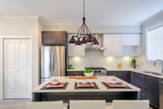 Timarron 5 Light 30" Down Chandelier in Aged Bronze Brushed