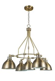 Timarron 5 Light 30" Down Chandelier in Legacy Brass