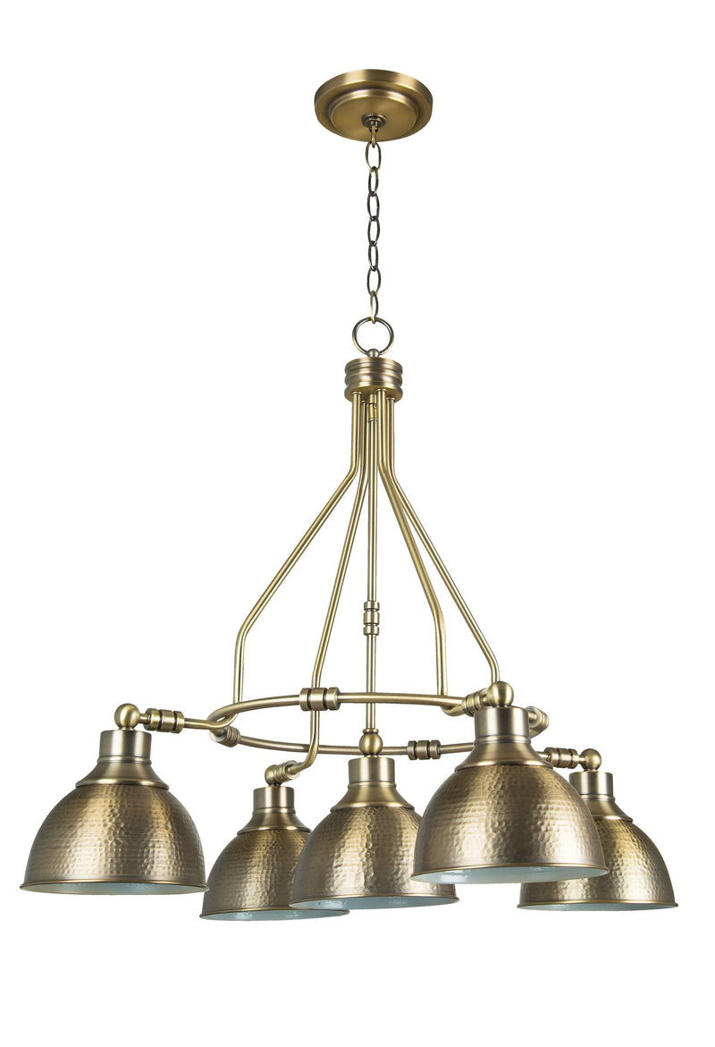 Timarron 5 Light 30" Down Chandelier in Legacy Brass