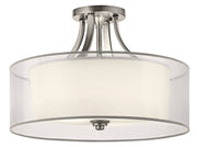 Lacey 4-Light Semi-Flush Mount in Antique Pewter