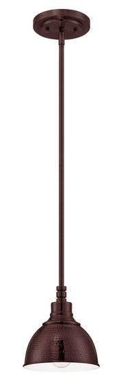 Timarron 1 Light 7.5" Mini Pendant in Aged Bronze Brushed