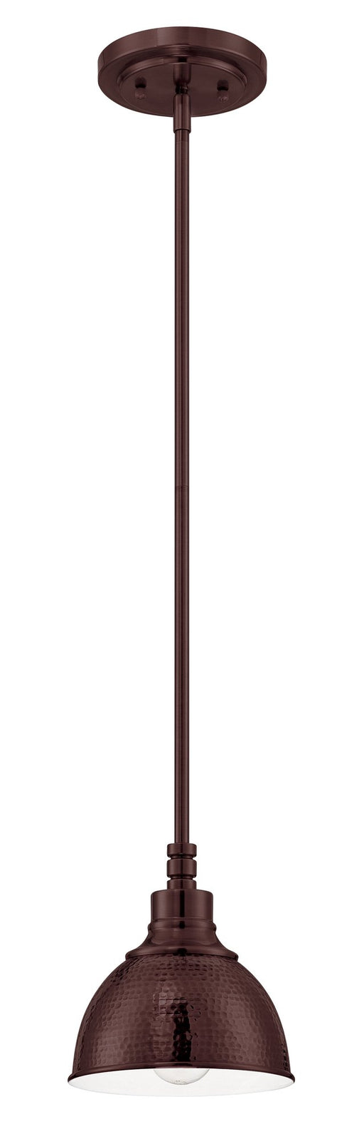 Timarron 1 Light 7.5" Mini Pendant in Aged Bronze Brushed