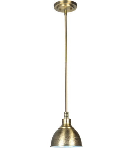 Timarron 1 Light 7.5" Mini Pendant in Legacy Brass