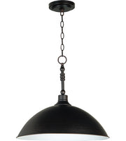 Timarron 1 Light 20" Large Pendant in Aged Bronze Brushed