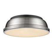 Duncan 2-Light Flush Mount in Matte Black