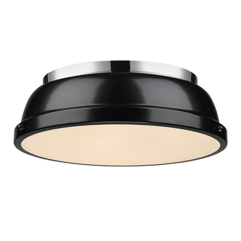 Duncan 2-Light Flush Mount in Chrome