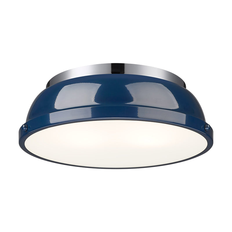 Duncan 2-Light Flush Mount in Chrome