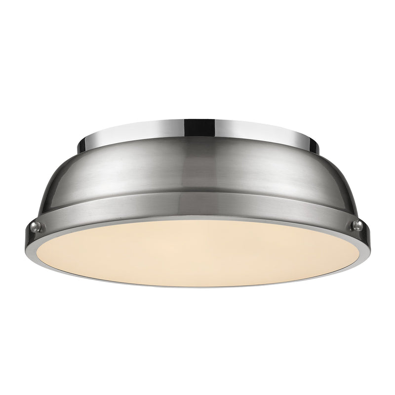 Duncan 2-Light Flush Mount in Chrome
