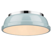 Duncan 2-Light Flush Mount in Chrome