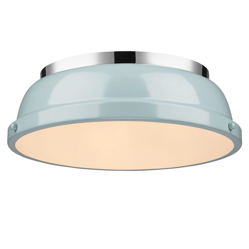 Duncan 2-Light Flush Mount in Chrome