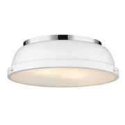 Duncan 2-Light Flush Mount in Chrome
