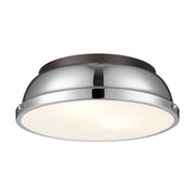 Duncan 2-Light Flush Mount in Rubbed Bronze