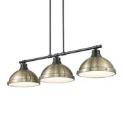 Duncan 3-Light Linear Pendant in Matte Black