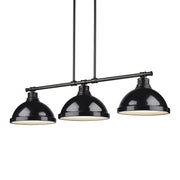 Duncan 3-Light Linear Pendant in Matte Black