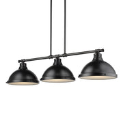 Duncan 3-Light Linear Pendant in Matte Black