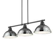 Duncan 3-Light Linear Pendant in Matte Black