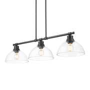 Duncan 3-Light Linear Pendant in Matte Black