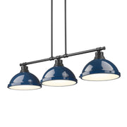 Duncan 3-Light Linear Pendant in Matte Black