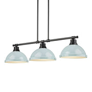 Duncan 3-Light Linear Pendant in Matte Black