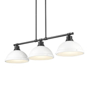 Duncan 3-Light Linear Pendant in Matte Black