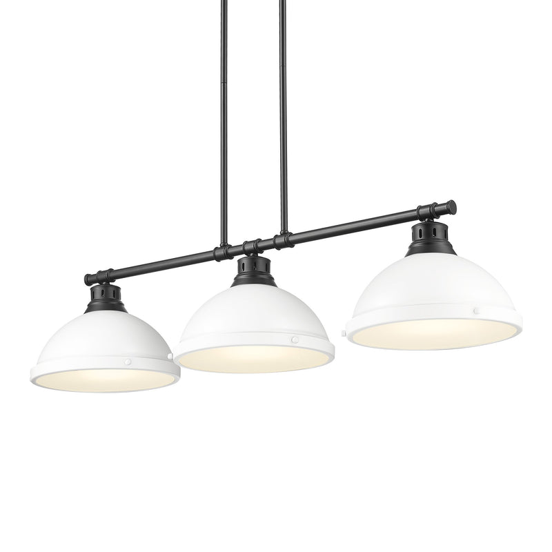 Duncan 3-Light Linear Pendant in Matte Black