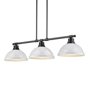 Duncan 3-Light Linear Pendant in Matte Black