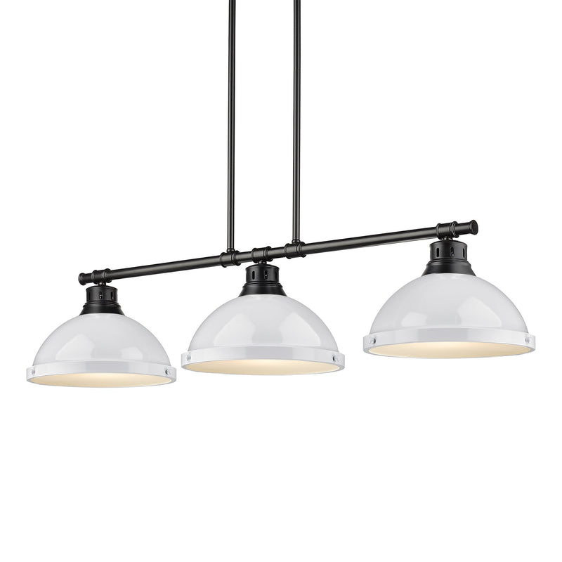Duncan 3-Light Linear Pendant in Matte Black